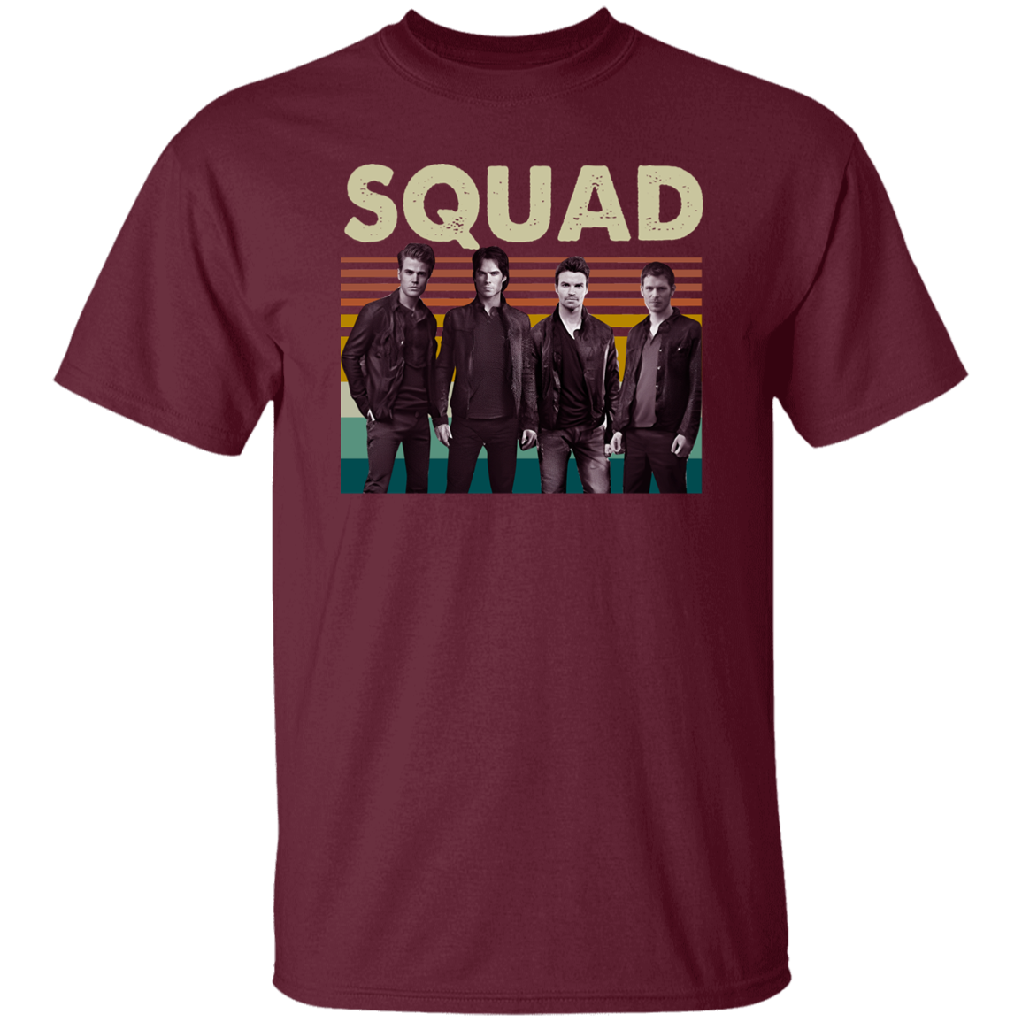 Official Damon Vampire Diaries Squad Vintage T-Shirt