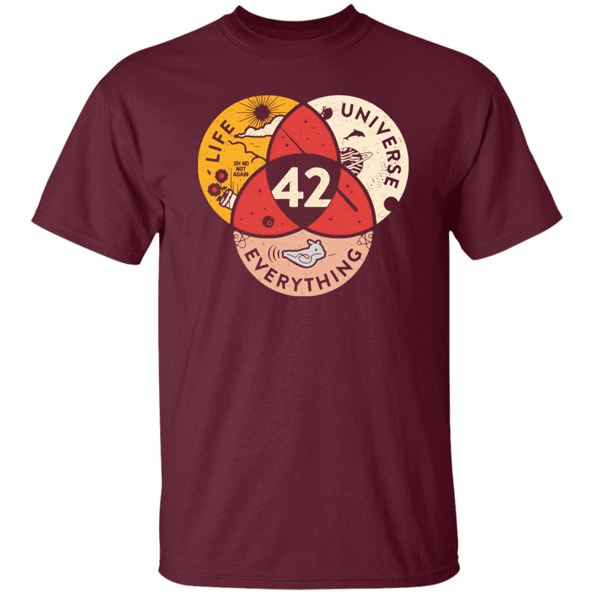 42 The Answer To Life The Universe And Everything Vintage T-Shirt - leleart