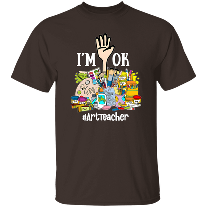I'm Ok Arttteacger Teacher Vintage T-Shirt