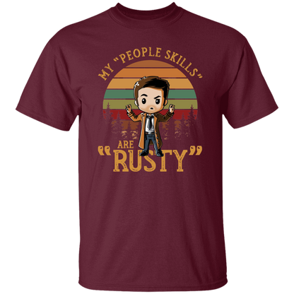 Chibi Castiel Supernatural My People Skills Are Rusty T-Shirt