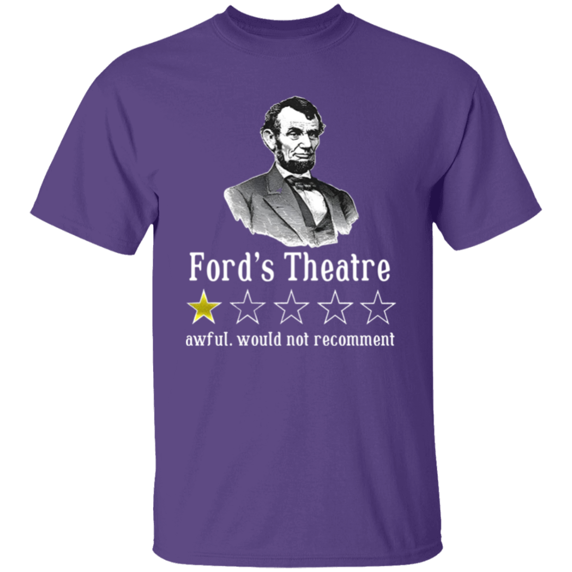 Ford's Theatre Awful Would Not Recommend Teacher Vintage Unisex  T-Shirt - letter