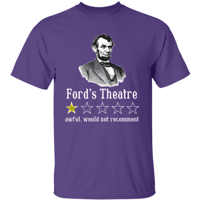 Ford's Theatre Awful Would Not Recommend Teacher Vintage Unisex  T-Shirt - letter