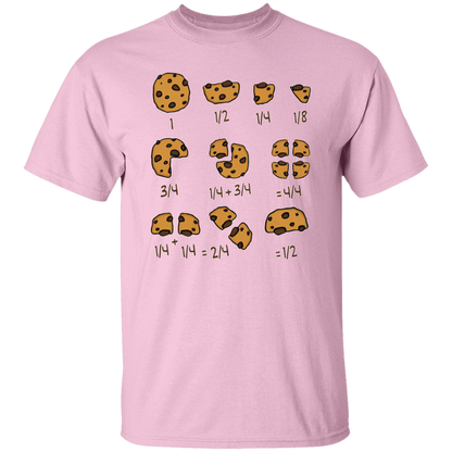 Cookie Fractional Numbers Math Teacher T-Shirt - CDCraft