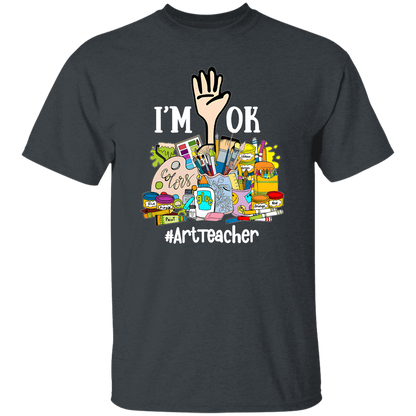 I'm Ok Arttteacger Teacher Vintage T-Shirt