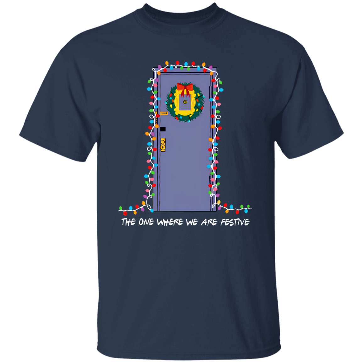 The One Where We Are Festive Teacher Vintage Unisex  T-Shirt - letter