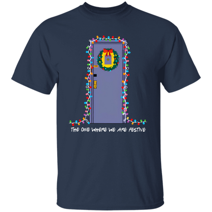 The One Where We Are Festive Teacher Vintage Unisex  T-Shirt - letter