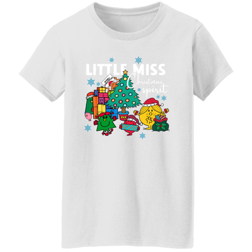 Little Miss Christmas Teacher Vintage G500L Ladies' 5.3 oz. T-Shirt - letter - WOMEN
