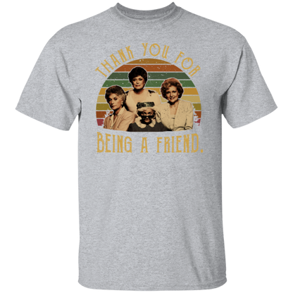 The Golden Girls Thank You For Being A Friend 80s Vintage Sunset T-Shirt - leleart