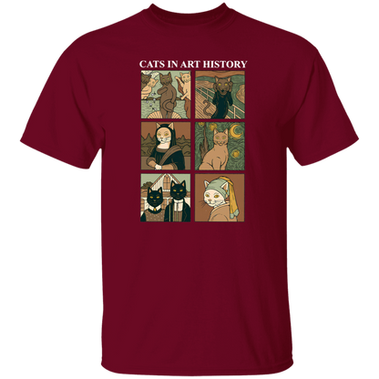 Cat In Art History Teacher Vintage T-Shirt