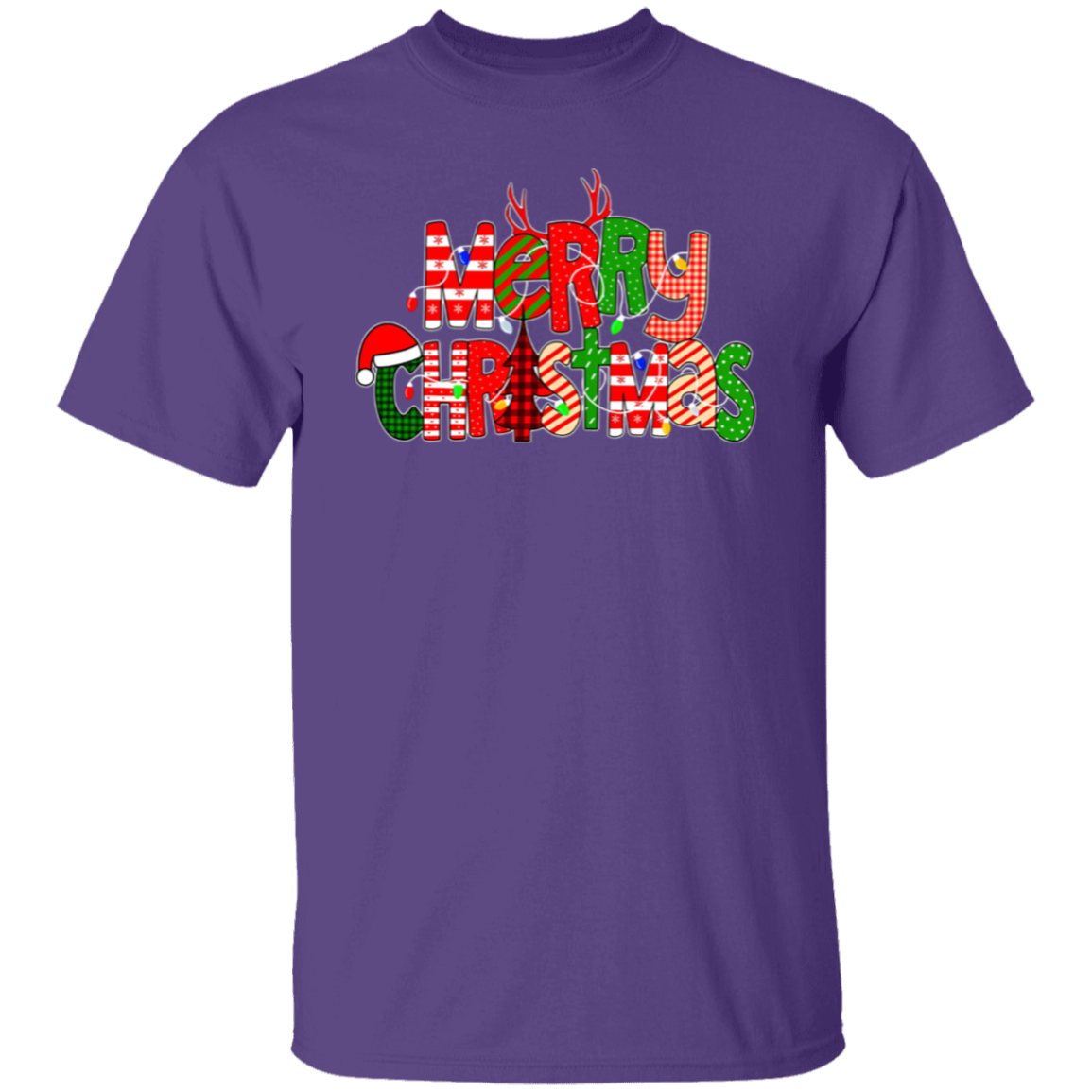 Merry Christmas With Rich Pattern Teacher T-Shirt - lapicta
