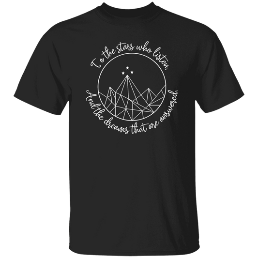 To The Stars Who Listen And The Dreams That Are Answered Teacher Vintage Unisex T-Shirt - letter