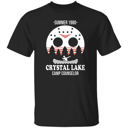 Jason Voorhees Summer 1980 Camp Crystal Lake Vintage T-Shirt, Jason Voorhees Shirt, Serial Killer Shirt, Friday The 13th Shirt	 G500 5.3 oz. T-Shirt