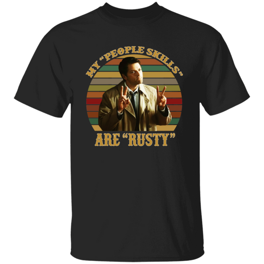 Castiel Supernatural My People Skills Are Rusty Retro Vintage unisex T-Shirt - lucy - 90144875