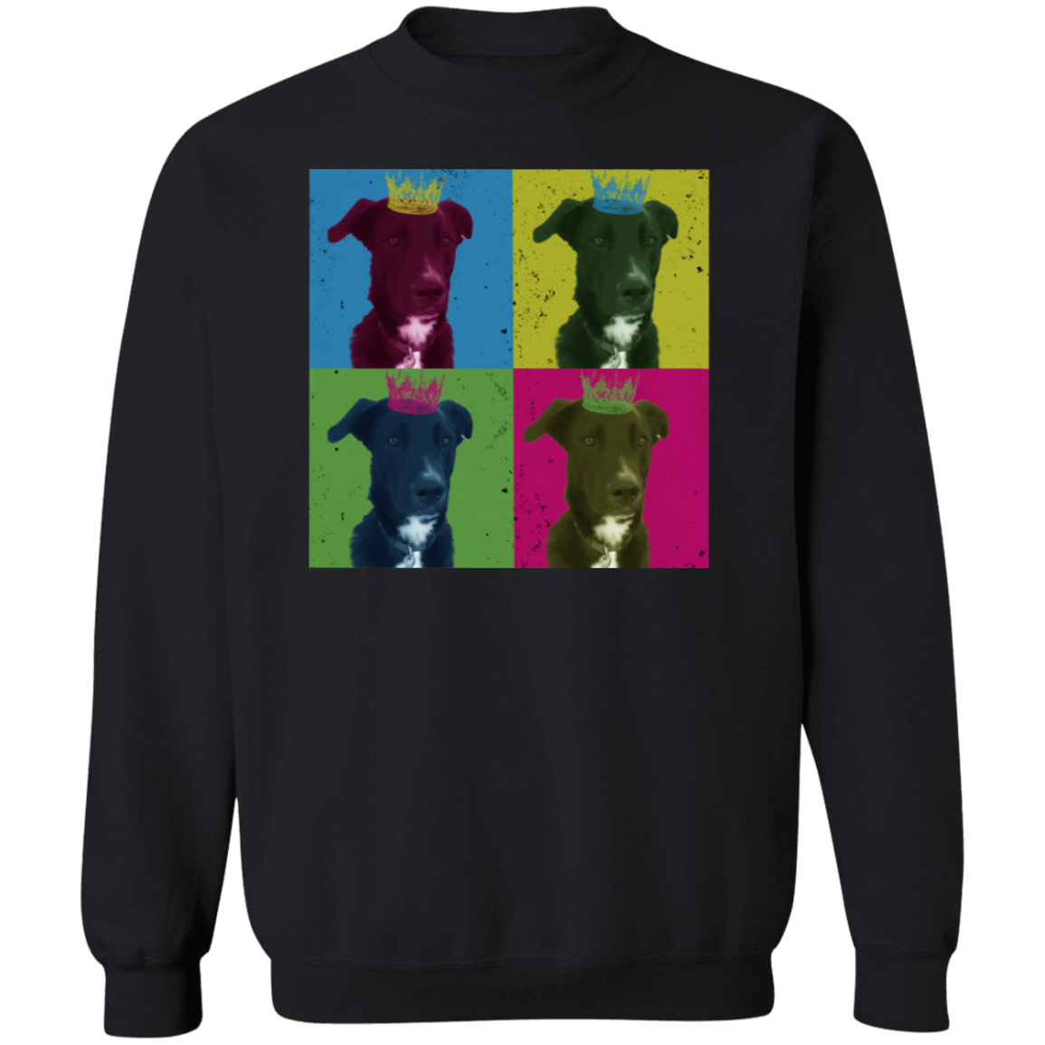 Custom Photo Andy Warhol-Style Clothing Vintage Crewneck Pullover Sweatshirt - Wendy Morrison