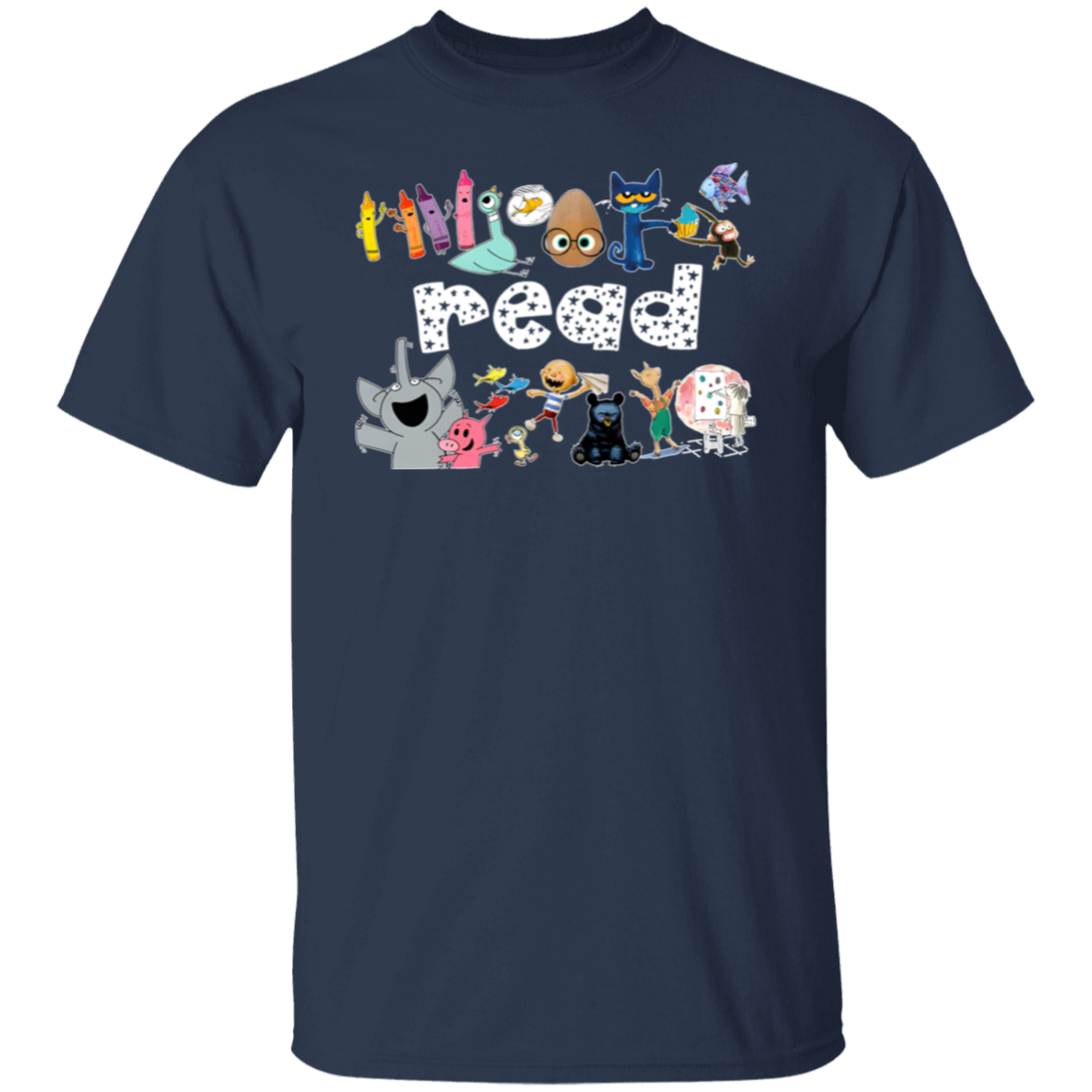 Read Children's Books Teacher T-Shirt - lapicta
