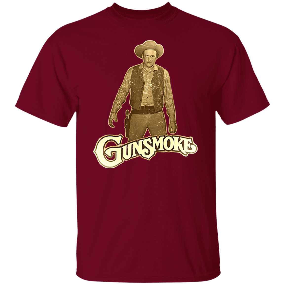Gunsmoke James Arnes Anime Cowboy T-Shirt - CDCraft