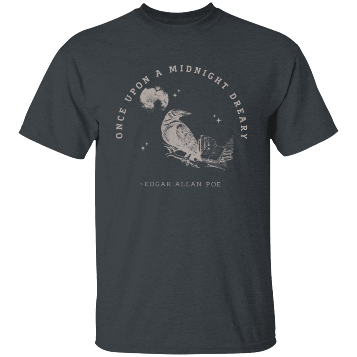 Once Upon A Midnight Dreary Edgar Allan Poe Vintage Unisex  T-Shirt - letter