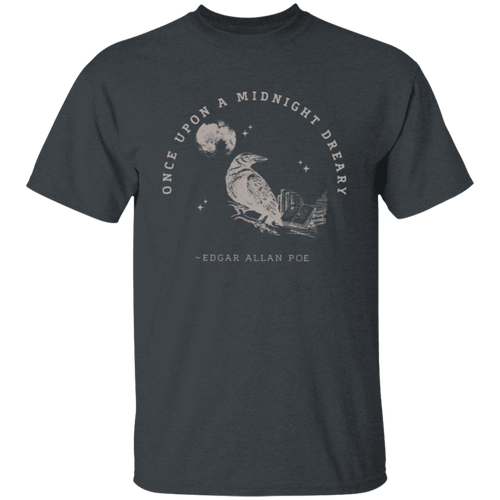Once Upon A Midnight Dreary Edgar Allan Poe Vintage Unisex  T-Shirt - letter
