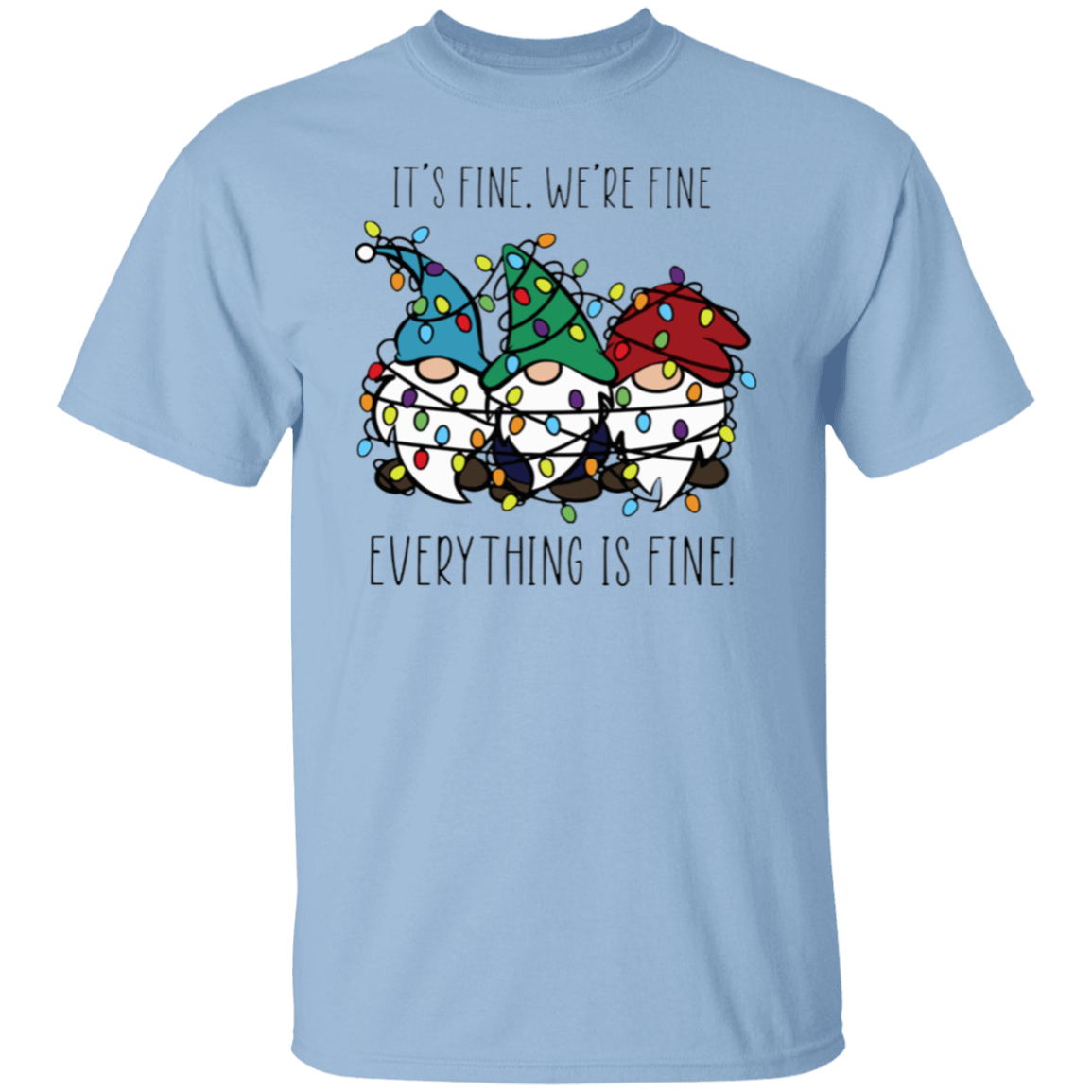 Everything Is Fine Teacher T-Shirt - lapicta