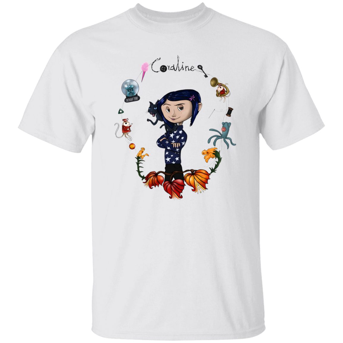 Be Careful What You Wish For Coraline Graphic T-Shirt - leleart