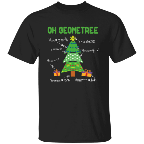 Oh Geometree Christmas Vintage Unisex  T-Shirt - letter