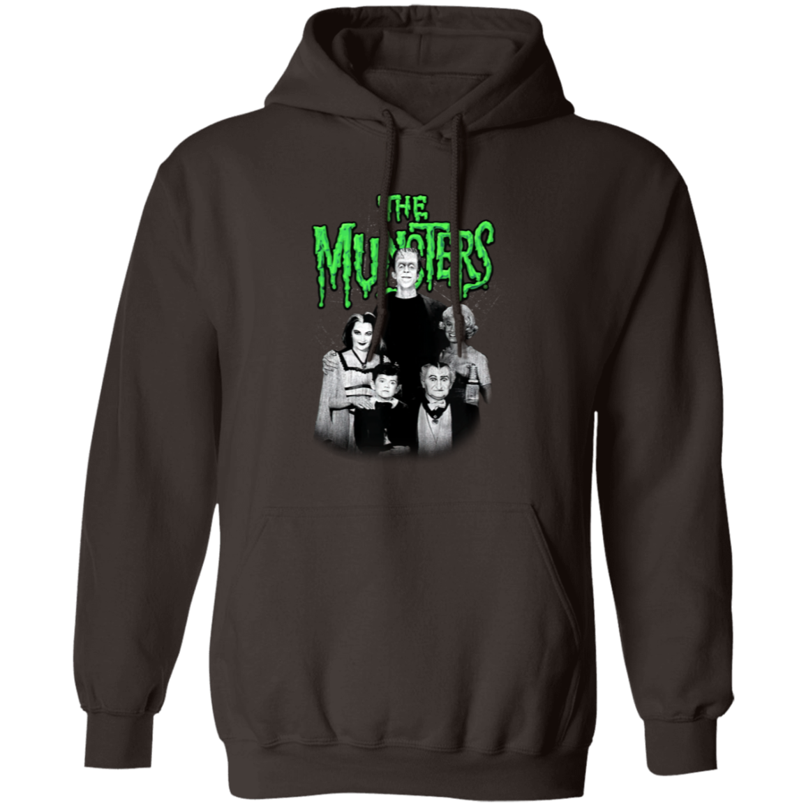 G185 Gildan Pullover Hoodie Horror The Munsters Graphic T-Shirt