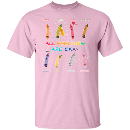 All Feelings Are Okay Teacher  T-Shirt - lapicta