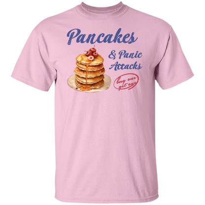 G500 5.3 oz. T-Shirt Pancakes and Panic Attacks Shirt - ID29102407