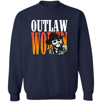 G180 Gildan Crewneck Pullover Sweatshirt Hank Williams Jr Outlaw Unisex Vintage T-Shirt