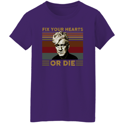 Retro Fix Your Hearts Or Die Unisex T-Shirt - WOMEN