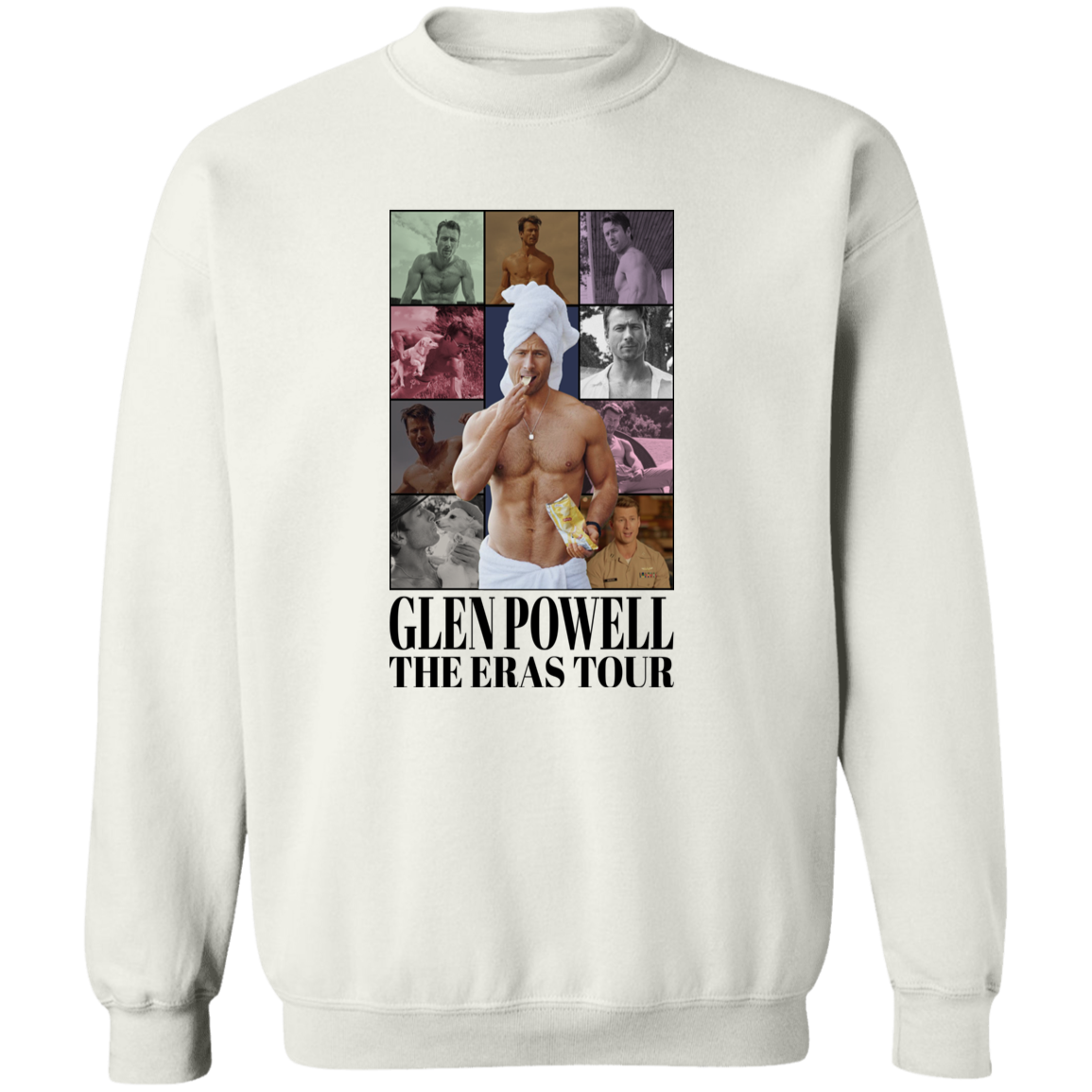 Glen Powell Eras Crewneck Pullover Sweatshirt - ID24092424