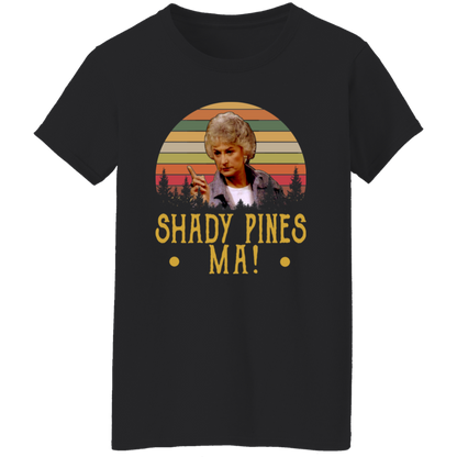 Shady Pines Ma Vintage Retro T-Shirt - WOMEN