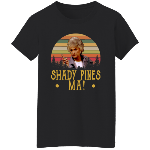 Shady Pines Ma Vintage Retro T-Shirt - WOMEN