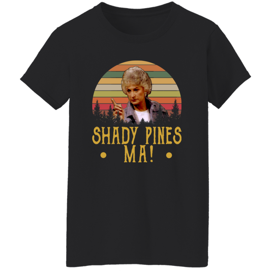 Shady Pines Ma Vintage Retro T-Shirt - WOMEN