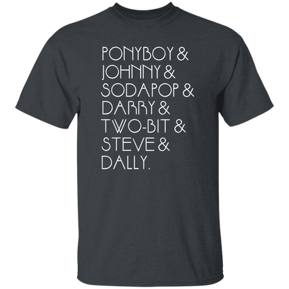The Outsiders Shirt Characters Funny Literature Teacher Vintage T-Shirt