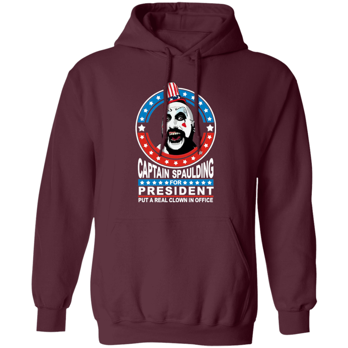 Captain Spaulding For President Put A Real Clown In Office Vintage T-Shirt,- HOODIE