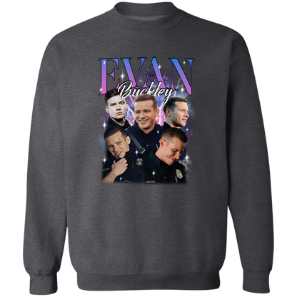 Evan Buckley Vintage  Crewneck Pullover Sweatshirt - ID15102448