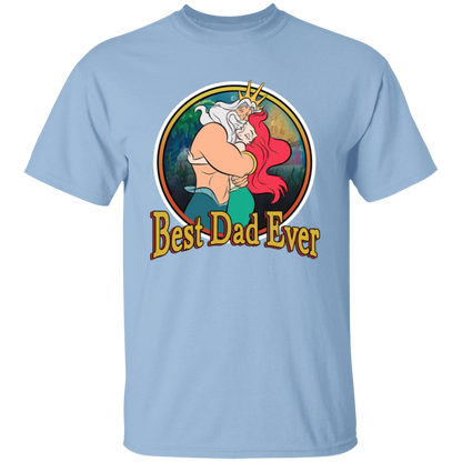 Best Dad Ever Little Mermaid Unisex T-Shirt - pelyn