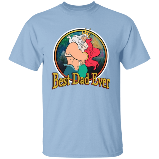 Best Dad Ever Little Mermaid Unisex T-Shirt - pelyn