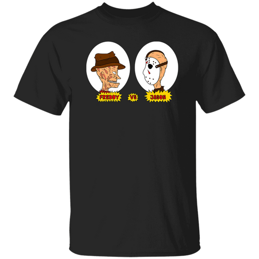 Freddy Vs Jason Horror TV Movie Funny Vintage T-Shirt, Horror Movie Shirt, Freddy Krueger Shirt, Jason Voorhees Shirt, Gift Tee For YouG500 5.3 oz. T-Shirt
