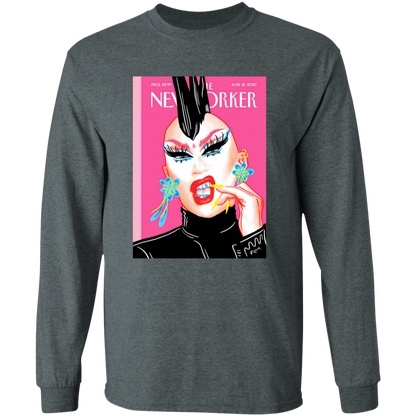 G540 LS T-Shirt 5.3 oz. The New Yorker Magazine Cover The Look Of Pride By Sasha Velour Unisex T-Shirt