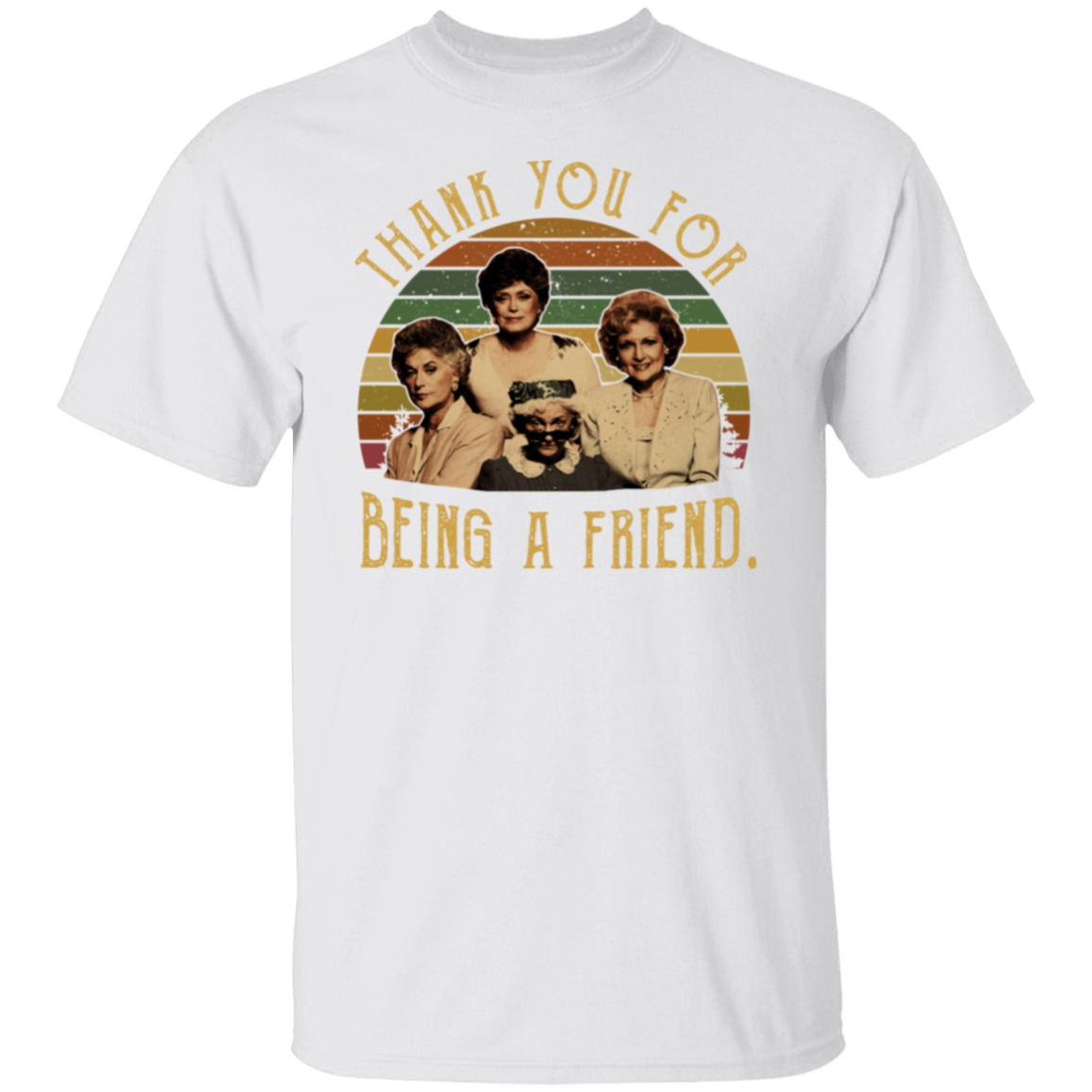 The Golden Girls Thank You For Being A Friend 80s Vintage Sunset T-Shirt - leleart