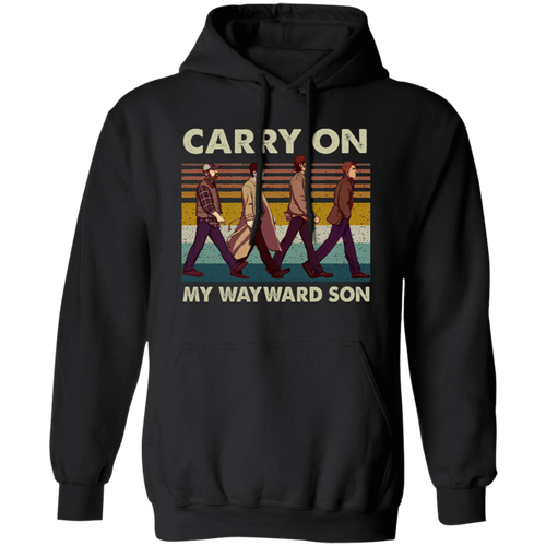 Supernatural Carry On My Wayward Son Vintage Gildan Pullover Hoodie - 98033316