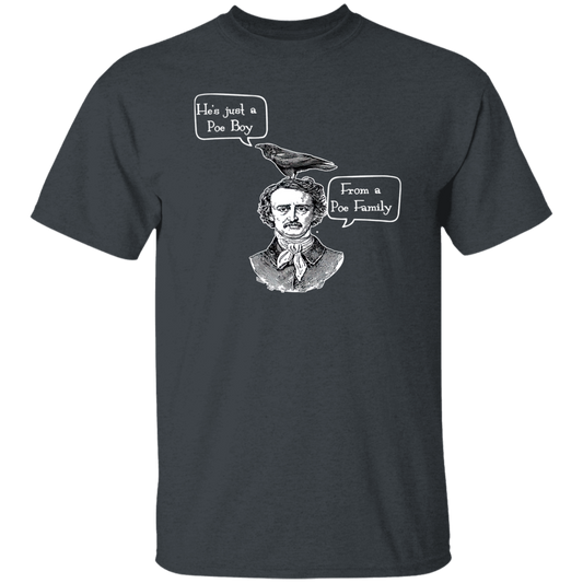 He's Just A Poe Boy From A Poe Family Edgar Allan Vintage Unisex T-Shirt - letter