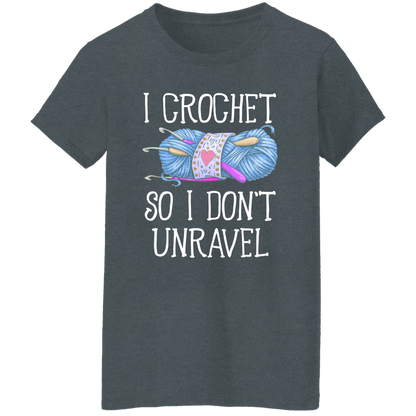 I Crochet So I Don’t Unravel For Crochet Lover Vintage T-Shirt - WOMEN