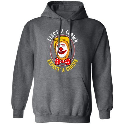 G185 Gildan Pullover Hoodie Elect A Clown Expect A Circus Trump Shirt