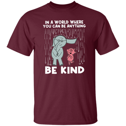 Be Kind In A World Where You Can Be Anything Teacher T-Shirt - lapicta