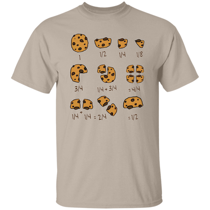 Cookie Fractional Numbers Math Teacher T-Shirt - CDCraft