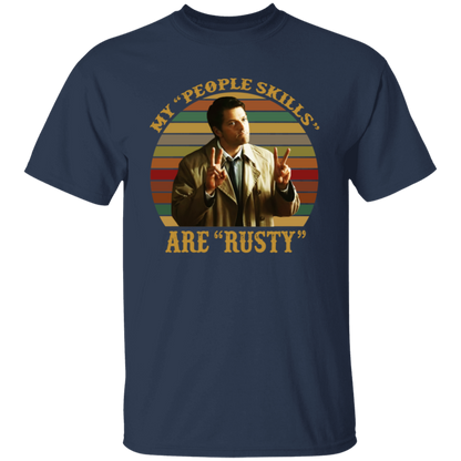 Castiel Supernatural My People Skills Are Rusty Retro Vintage unisex  T-Shirt - lucy - 90144875