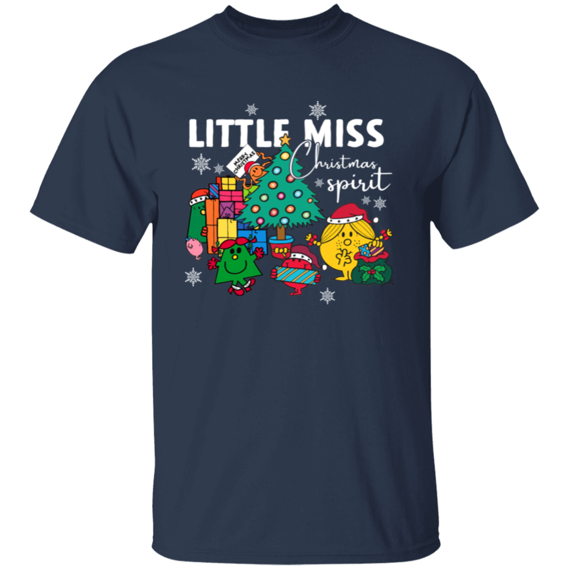 Little Miss Christmas Teacher Vintage Unisex T-Shirt - letter